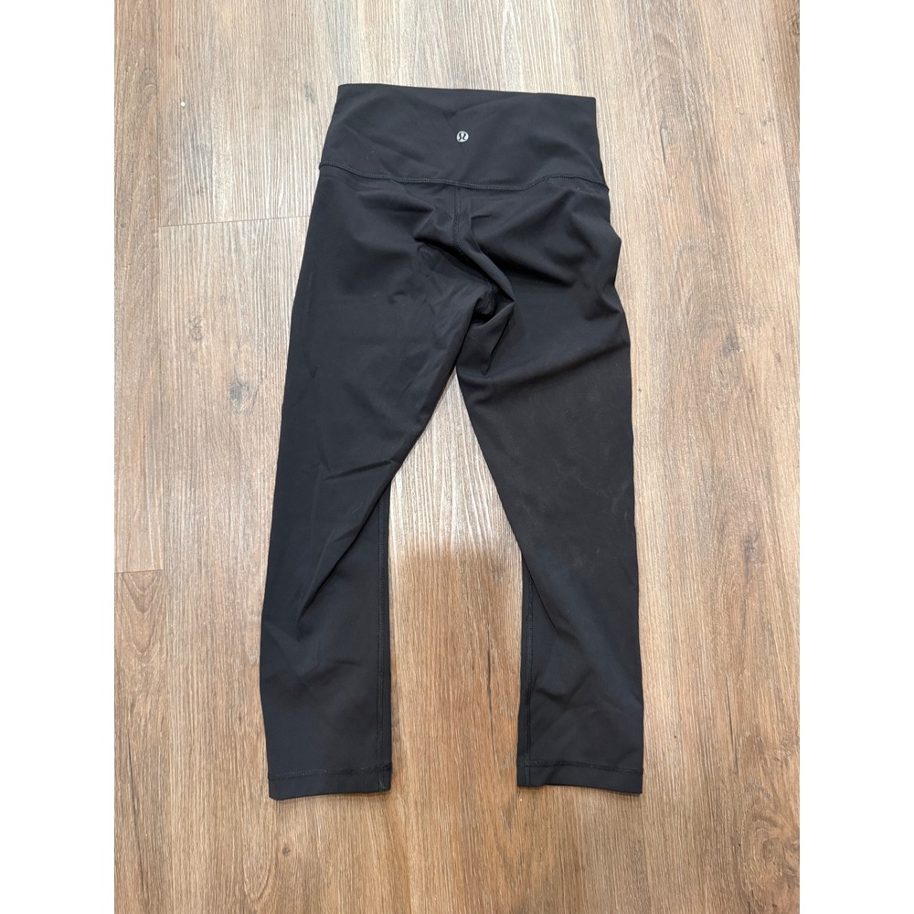 Lululemon wunder crop Leggings Black Women's‎ Size 4